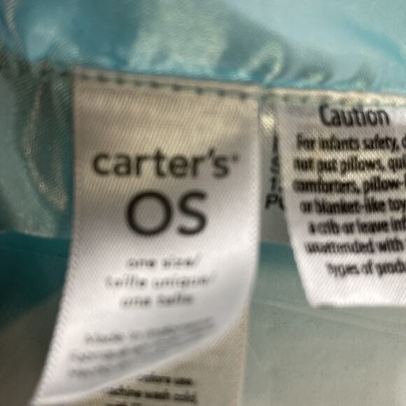 Carter's Mouse Lovey Teal Aqua Floral Pink Security Blanket Soft Plush - Picture 6 of 7